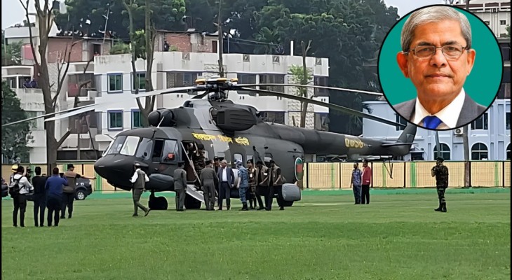 ঠাকুরগাঁও পৌঁছেছেন রাষ্ট্রপতি মির্জা ফখরুল